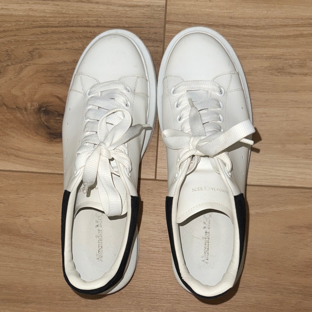 Alexander McQueen White and Black Sneakers